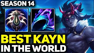 RANK 1 BEST KAYN IN SEASON 14  AMAZING GAMEPLAY  League of Legends [upl. by Pansir]