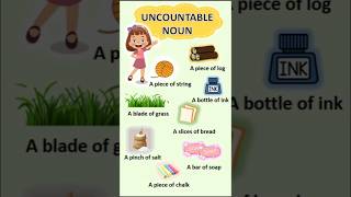 Noun  uncountable noun englishgrammar [upl. by Nauqram]