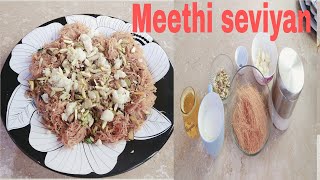 Delicious quick amp easy vermicelli Meethi seviyan recipe dry vermicelli recipe [upl. by Eilsehc]