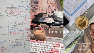 exam VLOG ☕📑 study for final medical exam [upl. by Benyamin]