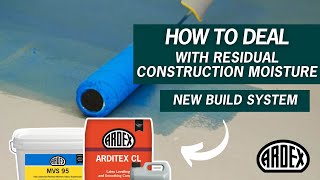 How To Protect Your Floor With A Moisture Vapour Suppressant  ARDEX MVS 95 amp ARDITEX CL [upl. by Newberry209]