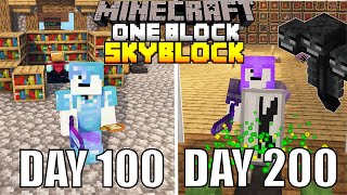 I Spent 200 Days In One Block Minecraft And Heres What Happened [upl. by Hagi]