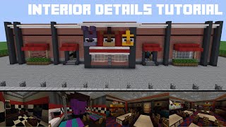 Minecraft Tutorial How To Build Freddy Fazbears Pizza Restaurant Details Part 3 [upl. by Faubion373]