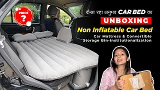 Unboxing Car Inflatable Air Mattress Genuine Review with Price Best Mattress for Car amazon [upl. by Cynara]