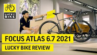 Focus Atlas 67 2021 Gravelbike Review  Komfort und Kontrolle auf allen Wegen [upl. by Kcirreg]