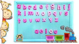 quotSmall ABCs amp Vowels Fun  Learn Alphabet amp Phonicsquot  quotAlphabet Adventure [upl. by Lirva]