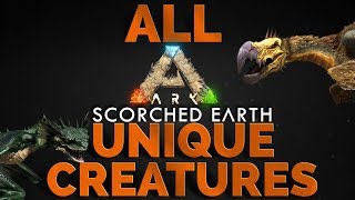 ARK Scorched Earth Unique Creatures SPAWN Commands  PC Xbox One PS4 [upl. by Sorcim497]