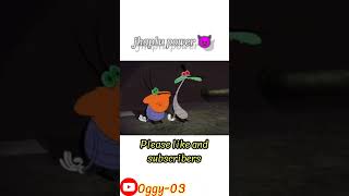 jhaplu power 😈Oggy and cockroach [upl. by Ahsiral]