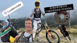 Loudenvielle adventure laps sick tracks fork cartridge tuning with an screwdriver [upl. by Petracca43]