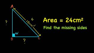 Find the missing sides of the triangle [upl. by Milburr]