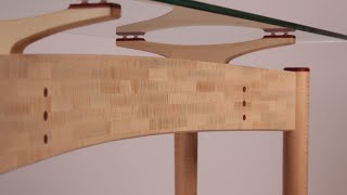 Making Segmented Curved Rails Hallway Table Part 2 [upl. by Kelcy]