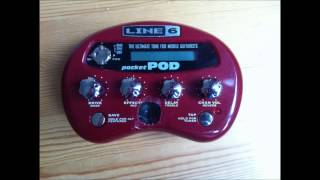 Line6 Pocket Pod  Song Presets [upl. by Tterrab]