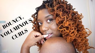 VOLUMINOUS CURLS w Flexi Rods on LOCS [upl. by Zaneta]