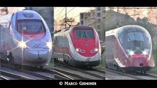 Train Spotting  Frecciarossa Frecciargento Italo  Roma Settebagni [upl. by Runkle]