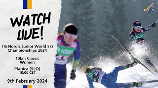 LIVE FIS Nordic JWSC 2024 2024 Planica  Women 10 KM Classic race [upl. by Gareri]