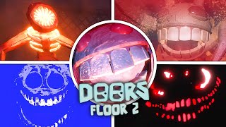 DOORS FLOOR 2 UPDATE 🔥 All Jumpscares  New Entities [upl. by Airalav]