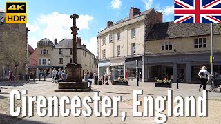 The Cotswolds 🇬🇧  Market Town of Cirencester  4K Walking Tour in 2022 [upl. by Simetra962]