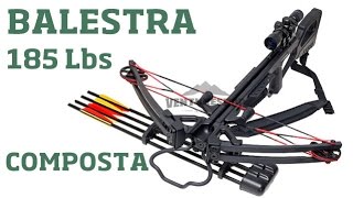 Balestra Composta 185Lbs  Luneta  Quiver  Bandoleira  Flechas  Rope cocking  Ventureshop [upl. by Nickolai]