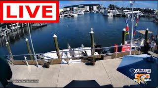 Gasparilla Marina  Live Stream  Englewood  Placida Florida  Gulf Coast  Fuel Dock Cameras [upl. by Aiyot]