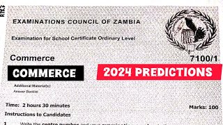 Commerce 2024 Exam  My Predictions exam [upl. by Lamej354]