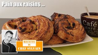 Pain aux raisins  Recette par Chef Sylvain [upl. by Ahseneuq]