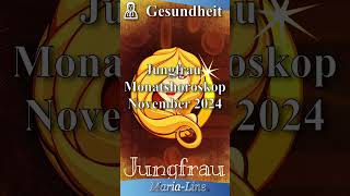 Jungfrau GESUNDHEIT 🩺 Horoskop November 2024 [upl. by Swartz]