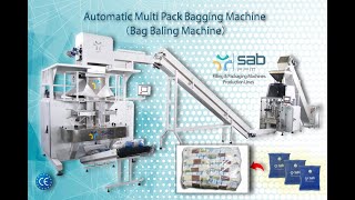 Automatic Multi pack bagging machine bag baling machine [upl. by Vernon]