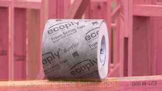 Frame Sealing Tape Installation  Ecoply Barrier  CHH Woodproducts [upl. by Endys]