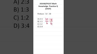 ASVABPiCAT Math Knowledge Practice Test Q Ratios acetheasvab with grammarhero afqt [upl. by Lrac568]