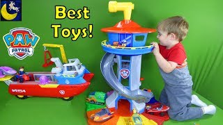 Best Paw Patrol Toys for Christmas 2017 Gift Ideas My Size Lookout Tower Sea Patroller Top 10 Toys [upl. by Glassco]