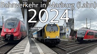 Züge  Bahnverkehr in Marburg Lahn 2024 DE [upl. by Pride417]