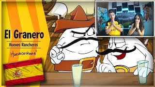 ESPAÃ‘OLES REACCIONAN A HUEVOCARTOON HUEVOS RANCHEROS  2 [upl. by Kyte146]