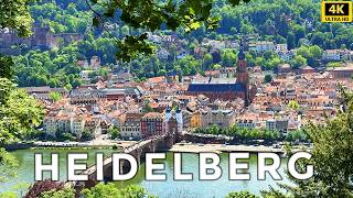 Heidelberg Germany  The Most Beautiful City in Europe  Walking Tour 4K UHD [upl. by Nojram]