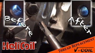 Fixing a broken bolt thread in the transmission  HeliCoil VCoil  JEEP Wrangler YJ  Ep 13 [upl. by Hanaj]