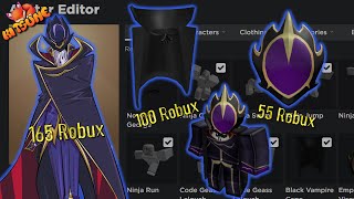 ROBLOX AVATAR Lelouch vi BritanniaZeroCode Geass  How to make it [upl. by Craggy777]