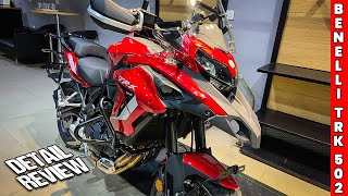 2023 Benelli TRK 502 Detail Review 🔥 Cheapest Bulky Tourer Bike [upl. by Trueman]