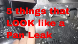 Transmission repair Tips 4L60E pan gasket leak [upl. by Christianity20]