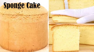 Vanilla Sponge Cake Recipe  How to Make Fluffy Vanilla Cake  Easy Sponge Cake [upl. by Modesty716]