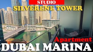 Inside Studio Apartment in Silverene Tower Dubai Marina [upl. by Nosrej858]