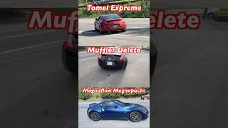 Nissan 370z Tomei Vs Muffler Delete Vs Magnaflow [upl. by Germaine486]