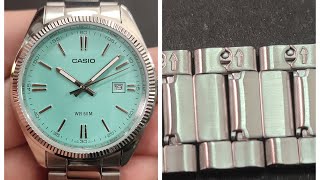 HOW TO RESIZE CASIO TIFFANY BRACELET  MTP 1302 LINKS REMOVE [upl. by Darce]