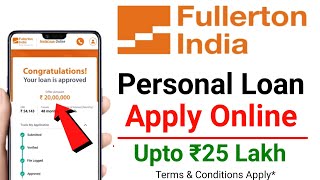 Fullerton India Personal Loan App  mobile se loan kaise le  aadhar card se loan kaise le [upl. by Solomon]