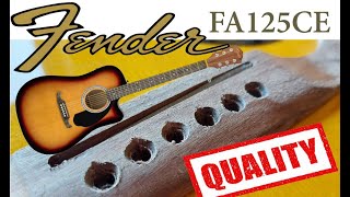 Fender FA125 CE quality no sound just quality of assembly and production [upl. by Dinsdale]