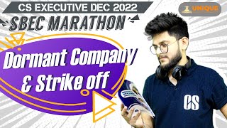 DORMANT COMPANY AND STRIKE OFF DETAILED LECTURE  SBEC PART C MARATHON [upl. by Shedd]