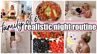 NEW NIGHT ROUTINE REALISTIC FAMILY OF 6 NIGHT ROUTINE TIFFANI BEASTON HOMEMAKING SPRING 2024 [upl. by Sabu795]