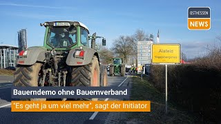 ALSFELD Bauerndemo ohne Bauernverband  quotEs geht ja um viel mehrquot sagt der Initiator [upl. by Nwahsyd565]