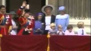 Princess Diana Trooping the Colour Montage [upl. by Ahsiret]