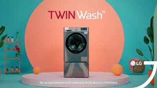 Lavadoras LG TwinWash – Cuida tu ropa delicada como ninguna [upl. by Mensch]