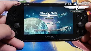 Helldivers on Sony PS VITA Handheld Console [upl. by Bernadene]