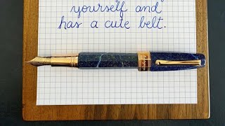 Montegrappa Extra Otto Sapphirus Fountain Pen Review [upl. by Rogozen]